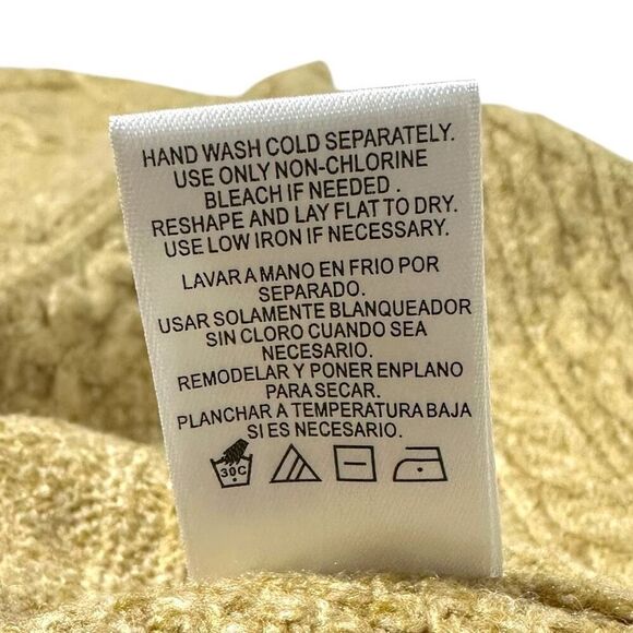 Vince Camuto Women's Cable Sweater Latte Heather Size XS - Picture 9 of 10